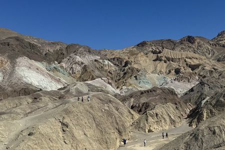 Death Valley Seven Magic Mountain Welcome Sign from Las Vegas