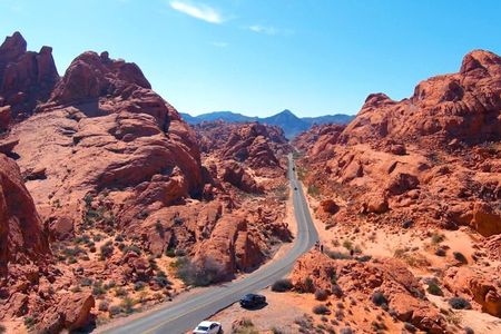 Valley of Fire Seven Magic Mountain and Welcome Sign Las Vegas