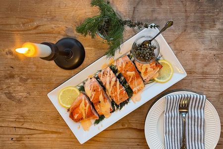 Alaskan Salmon Cooking Class & Dining Experience