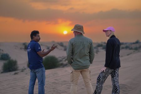 Dubai Sunset Red Dune Desert Safari, Sandboarding and Camel Ride