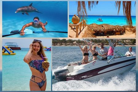 Private Speed Boat Orange Island & Transfer & Snorkeling-Hurghada