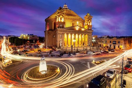 Night Tour to Valletta, Mosta and Mdina incl. Audi-Visual Show
