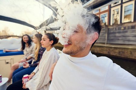 Amsterdam Smoke Friendly Coffee Shop Cruise on Cloud Boat