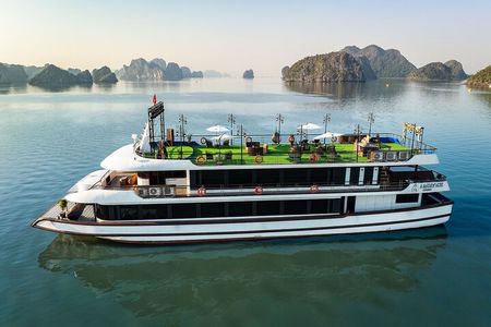 Halong Bay One Day Tour with Buffet Lunch and Sunset Celebration