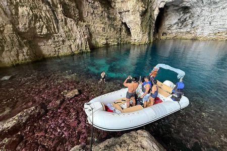 Vlore Speedboat Tour to Haxhi Ali Cave Karaburun Beach