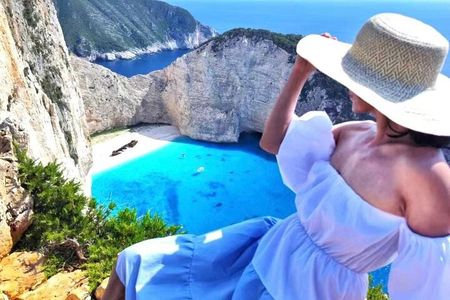 VIP Full Day Tour Shipwreck Blue Caves and top view
