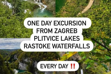 Day trip & tickets to the PLITVICE MAGIC LAKES - from Zagreb!
