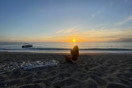 Golden Hour Escape on Relaxing Sunset Boat Tour with Local Wine