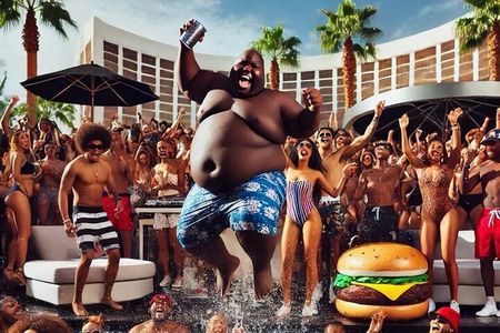 Hip Hop Pool Tour with Party Bus in Las Vegas