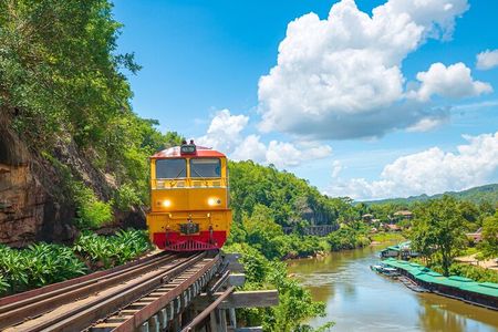 From Bangkok: Kanchanaburi, Death Railway, River Kwai, Waterfall