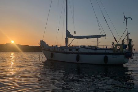 Sailing La Maddalena Archipelago at Sunset with Aperitif 