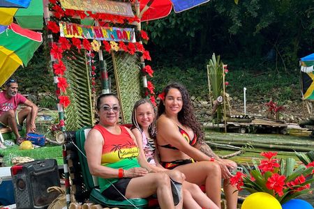 Customized Happy Hour Bamboo Rafting+Limestone Massage + Shopping