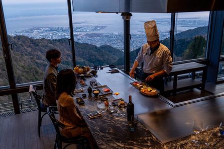 Teppanyaki Kobe Beef with a Spectacular View from Mt Rokko KOBE