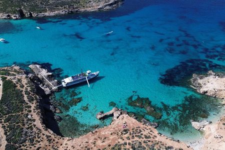 Malta Cruise to Comino, Blue Lagoon, Crystal Lagoon and Caves