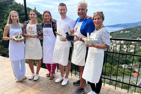 Pesto Cooking Class at Villa in Santa Margherita Ligure