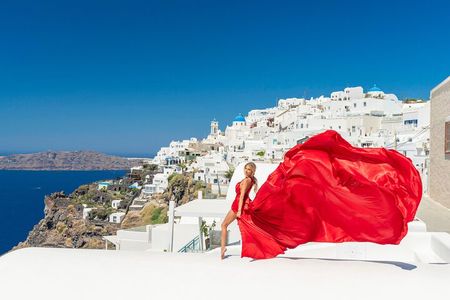 Santorini Flying Dress Experience