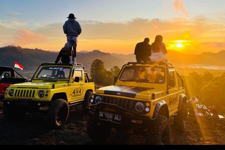 Batur Volcano Jeep Sunrise & Black Lava Experience All included