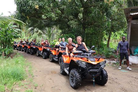 St Lucia ATV Tour : Waterfall, Plantation, Beach and Distillery