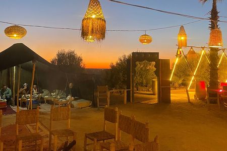 Marrakech: Agafay désert 1h buggy dîner spectacle et Dromadire 