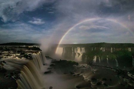 Iguazu Falls: Argentina and Brazil Sunset on the Same Day