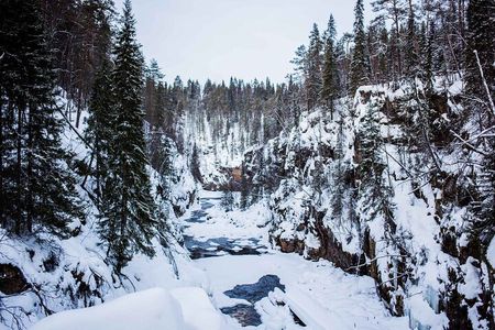 Auttikongas Canyon and Waterfall Adventure