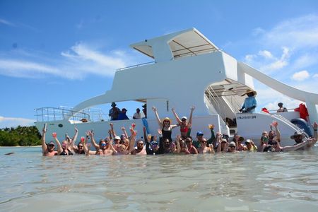 Private Catamaran with Snorkelling, Slide, Open Bar, Coast Cruise