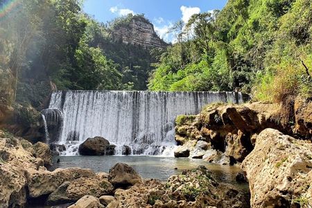 Hidden Waterfalls, Cliff jump, Adult Drinks included & Transport