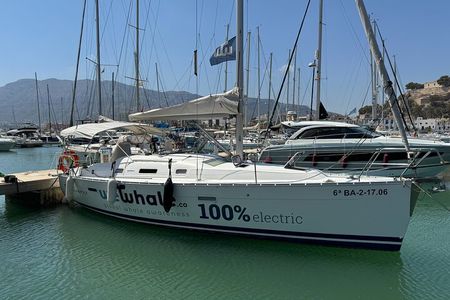 Small Group Dolphin Sunset Tour on Electric Sailing Boat Denia