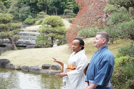 Kimono Dressing & Tea Ceremony Experience at a Beautiful Garden