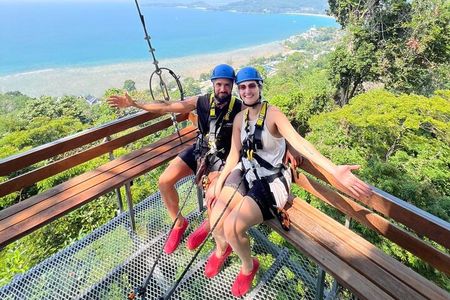 Phuket Hilltop Sea and Jungle Views Zipline Adventure