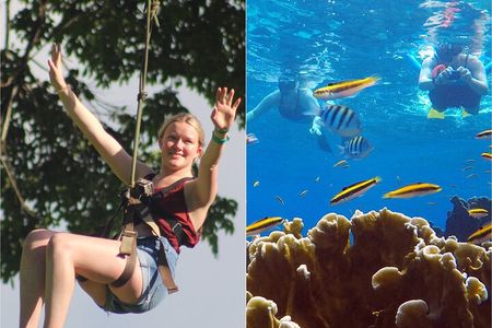 Roatan Zipline And Snorkel Adventure 