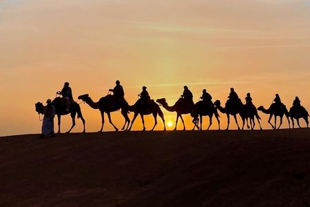 Agafay Desert Experience:Quad Biking,Camel Ride and Dinner Show