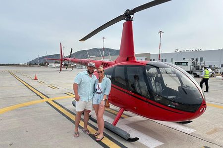Santorini 360: Helicopter Ride, Must-See Sights & Wine Tasting