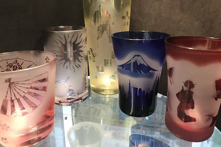 Let`s make cool glasses with sand-shaving glass crafts!　
