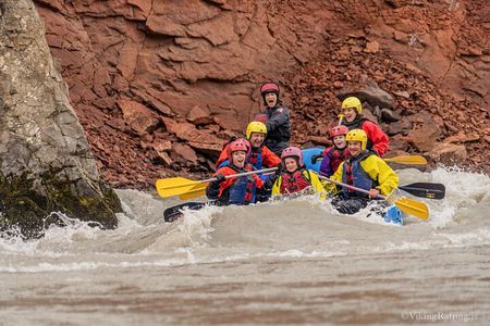 Family Rafting Day Trip from Hafgrímsstaðir: Grade 2 White Water Rafting on the West Glacial River