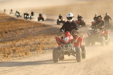 Agafay Desert, Dinner with Quad bike and fire show & swim pool