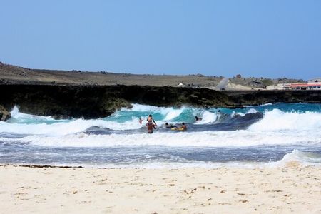 Bodyboarding on the North Side Of Aruba
