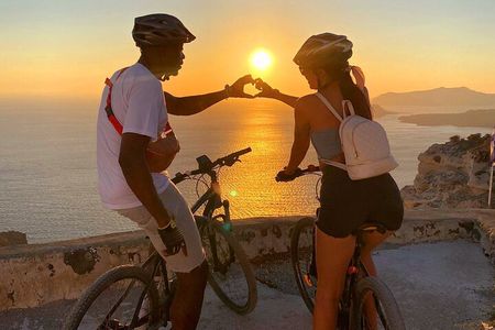 Santorini Tour on Electric Bikes & Scooters