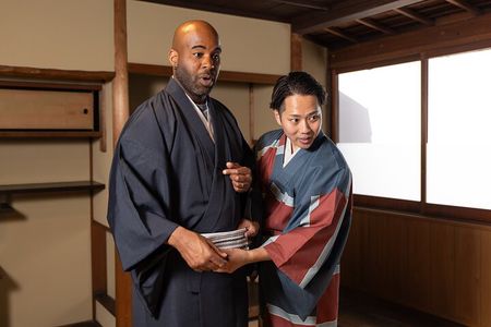 Men's Kimono Lesson and Shopping in Kyoto