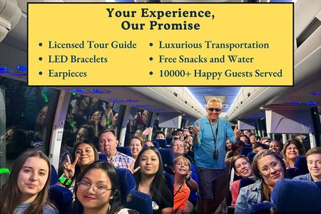 Discounted DC Night Tour With Magic LED- Snacks, LED Bracelets