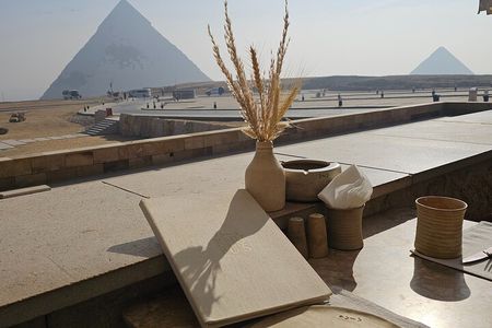 Breakfast at Khufu center restaurant +Private Giza Pyramids tour