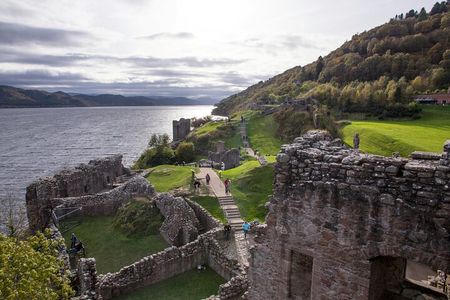 Urquhart Castle and Loch Ness from Invergordon Port