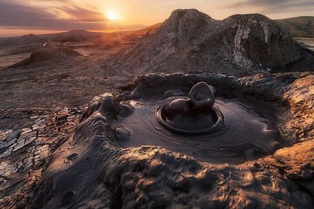  Private Tour to Gobustan Mud Volcanoes and Absheron.