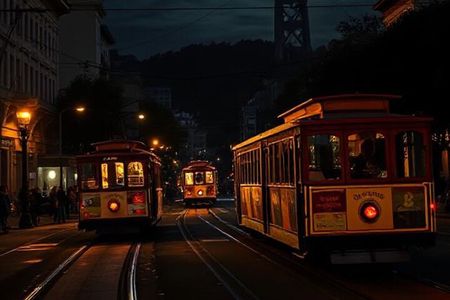 San Francisco: Cable Car Unlimited NIGHT Rides with Audio Tour 