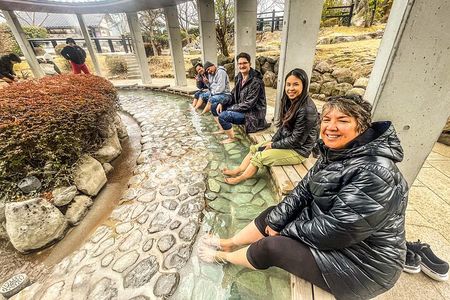 Hot Spring Beppu Onsen with Blue Hell cozy Tour by Car and walk