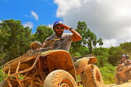 Discover the El Cedral town on ATV's, at the jungle of Cozumel