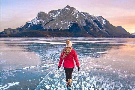 Athabasca Falls/Abraham Ice Bubble ,Sunwapta Falls, Icefield Tour