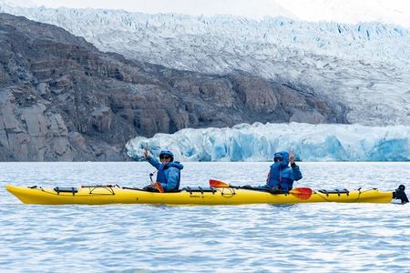 Kayaking in Front of Grey Glacier | Torres del Paine