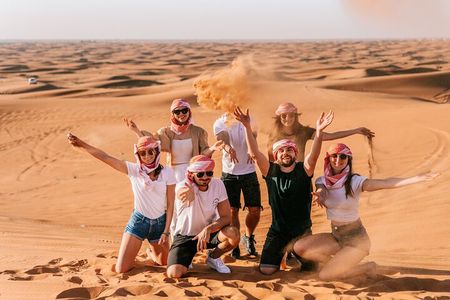 Desert Safari Morning with Camel Ride and Sand Boarding