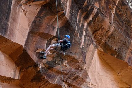Discover Moab Rappelling on a Private Canyoneering Adventure